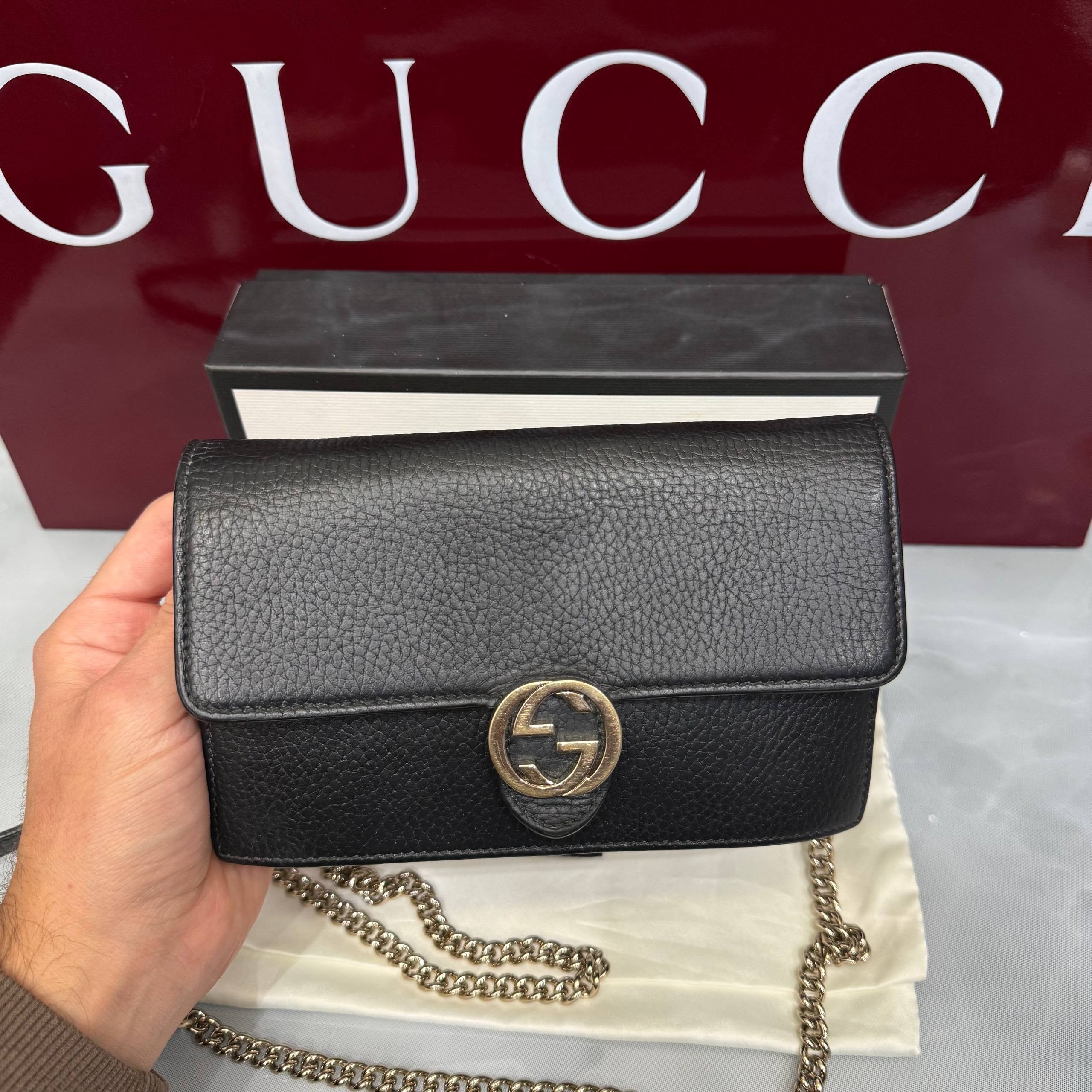 Gucci, Interlocking Buckle, Wallet on Chain